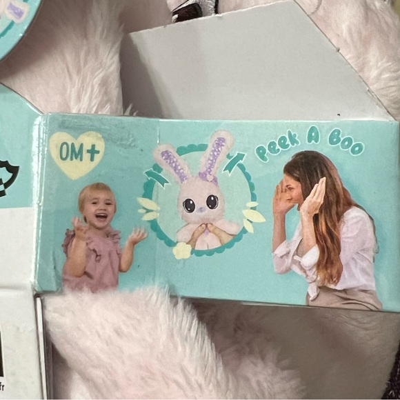 Peekapets Peek-A-Boo Bunny Stuffed Animal Plush Doll White Plush Educational - Picture 7 of 8